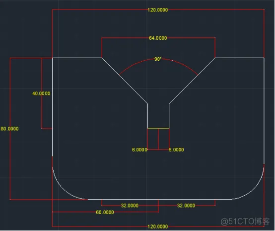 AutoCAD 画图100例--001例_顺时针_08